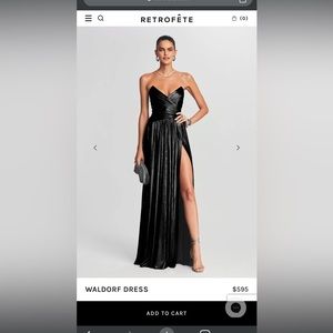 Retrofete Waldorf Dress in Black size Small